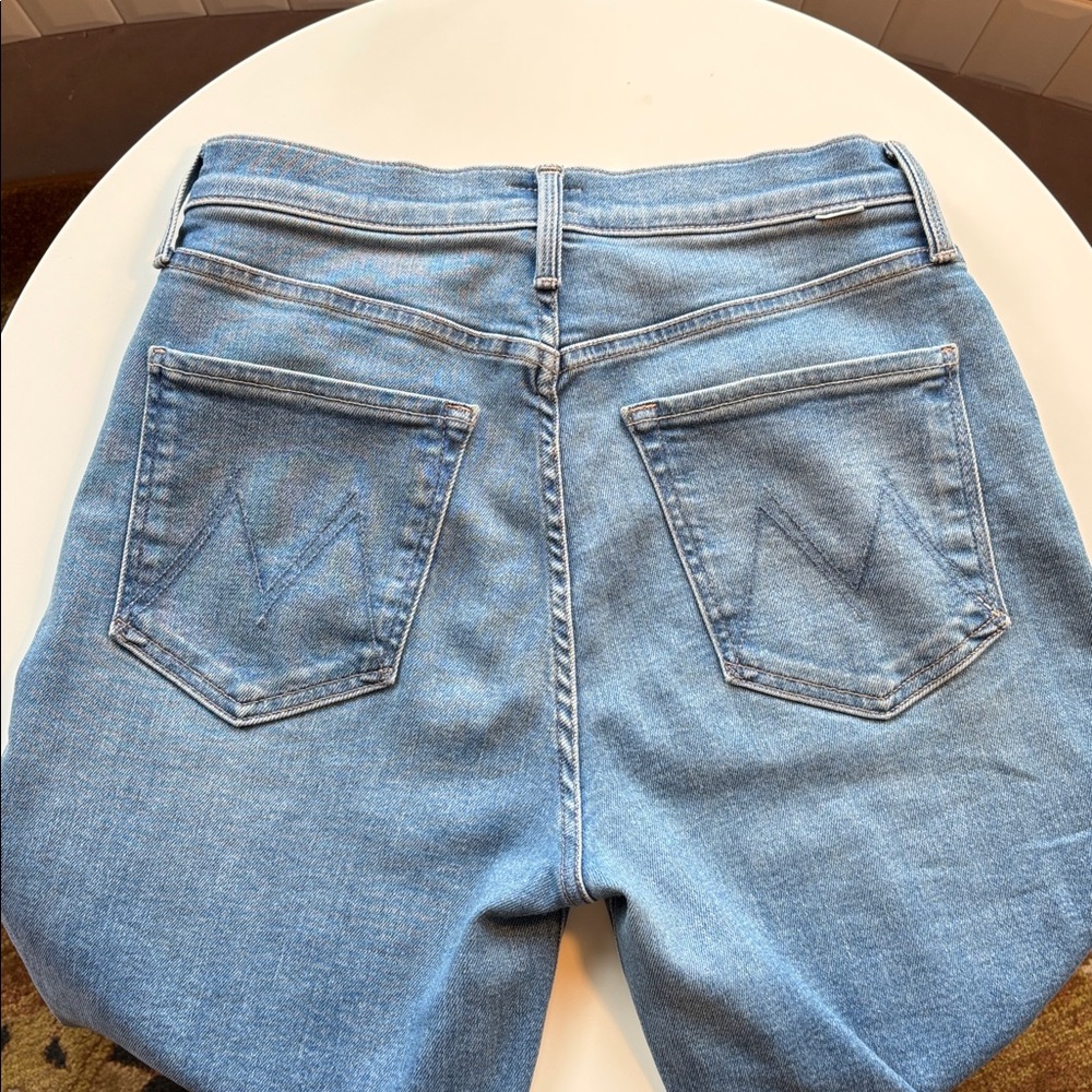 MOTHER The Rambler Zip Flood Jeans wide leg - Picture 2 of 7